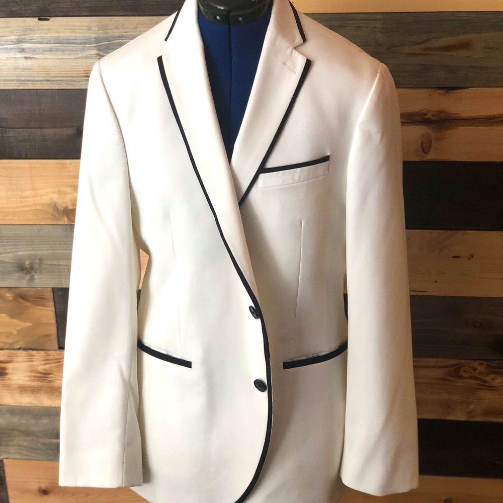 Kenneth Cole Men's White Sport Jacket Slim Fit